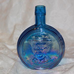 Wheaton Glass BOTTLE Decanter Woodrow Wilson Presidential 1st Edition iridescent